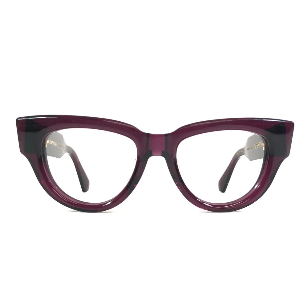 Valentino Eyeglasses Frames V-ESSENTIAL III VLX-125B PUR-GLD Purple 52-19-145